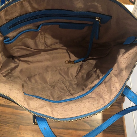 Bright blue Michael Kors purse, new without tags - Picture 3 of 6
